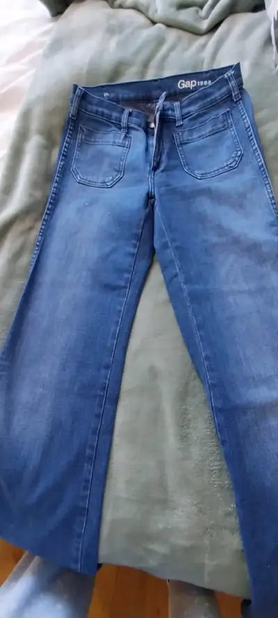 Jeans azul con flecos - miniatura 3