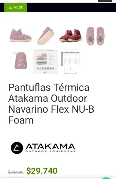 Pantuflas térmicas ATAKAMA - miniatura 3
