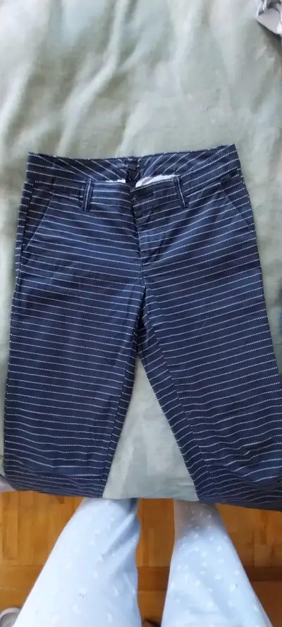 Pantalón azul a rayas con puntos - miniatura 2