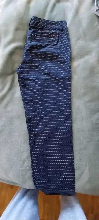 Pantalón azul a rayas con puntos - miniatura 3