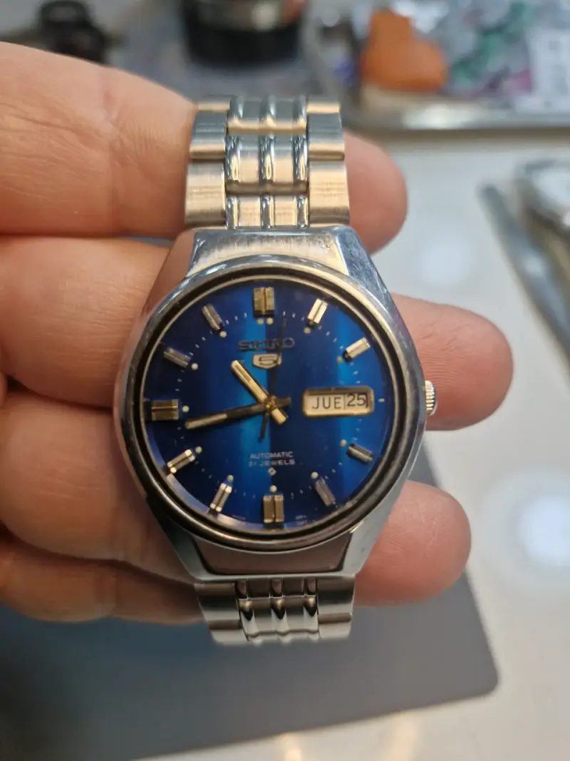 Reloj automático Seiko 5 azul - 1