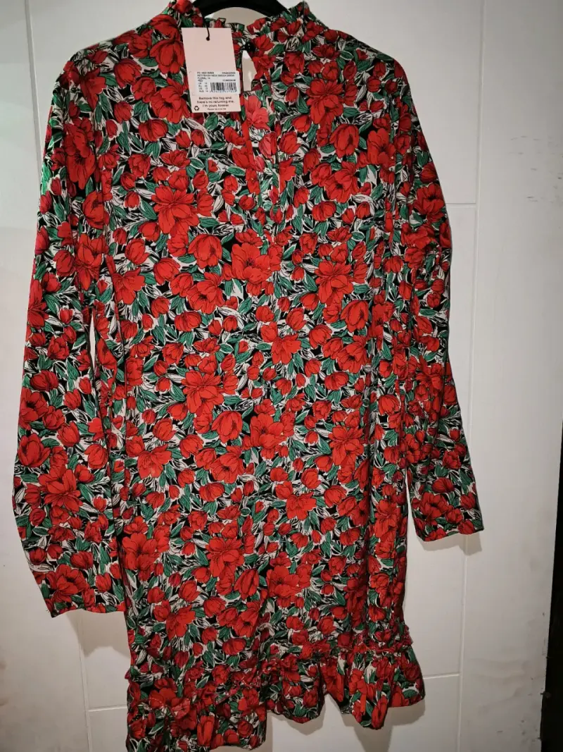 Vestido floreado de manga larga - 2