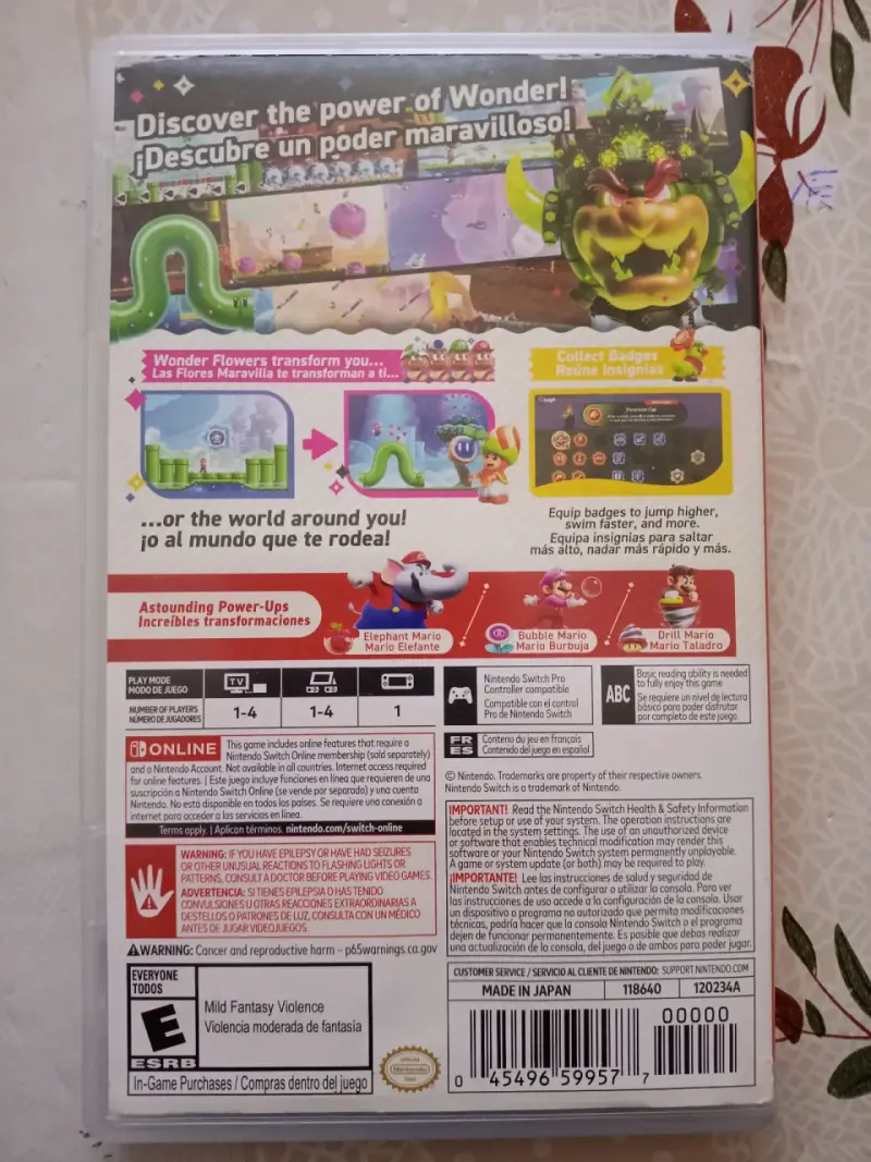 Juego Nintendo Switch Super Mario Bros. Wonder - 2