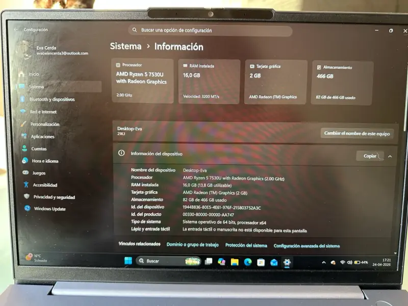 Notebook Lenovo ThinkBook plateado - 6