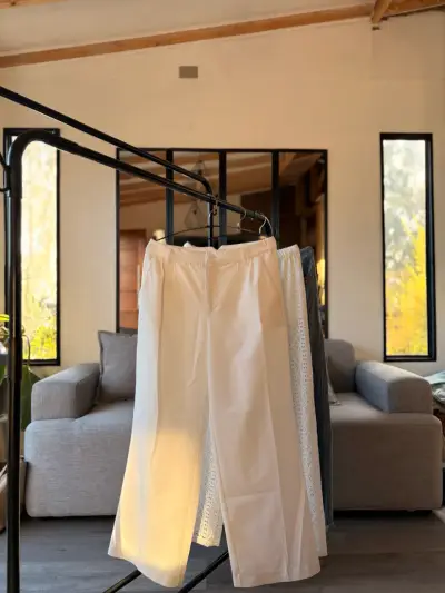 Pantalones negros elegantes y blancos - miniatura 2