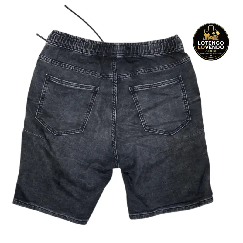 Shorts de mezclilla gris oscuro - 3