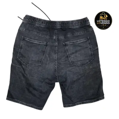 Shorts de mezclilla gris oscuro - miniatura 3