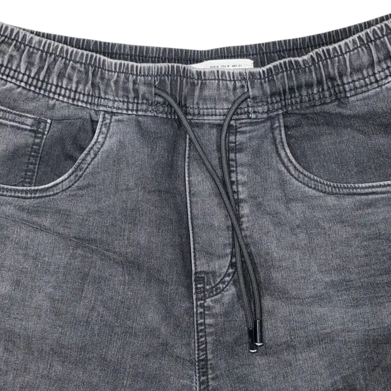 Shorts de mezclilla gris oscuro - 5