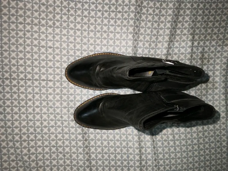 Botin gacel    de cuero negro 38 - 3