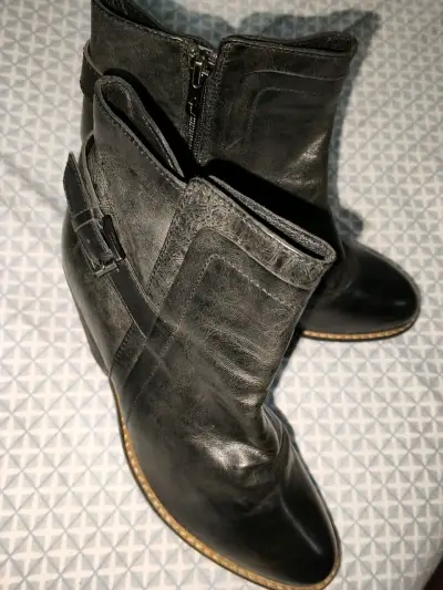 Botin gacel    de cuero negro 38 - miniatura 4