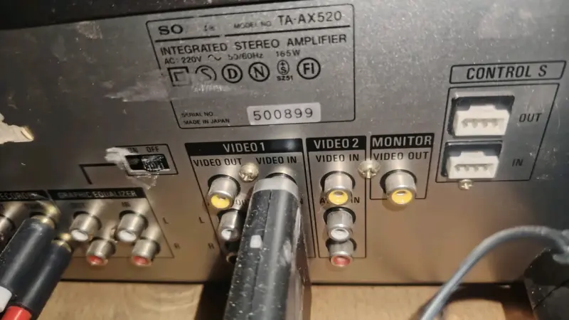 Amplificador Sony TA-AX520 vintage - 5