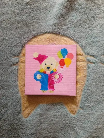 Cuadro de perro payaso - miniatura 2