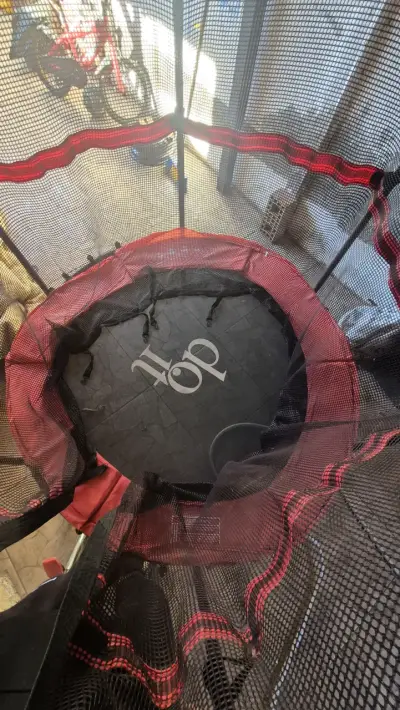 Trampolín infantil con red - miniatura 2