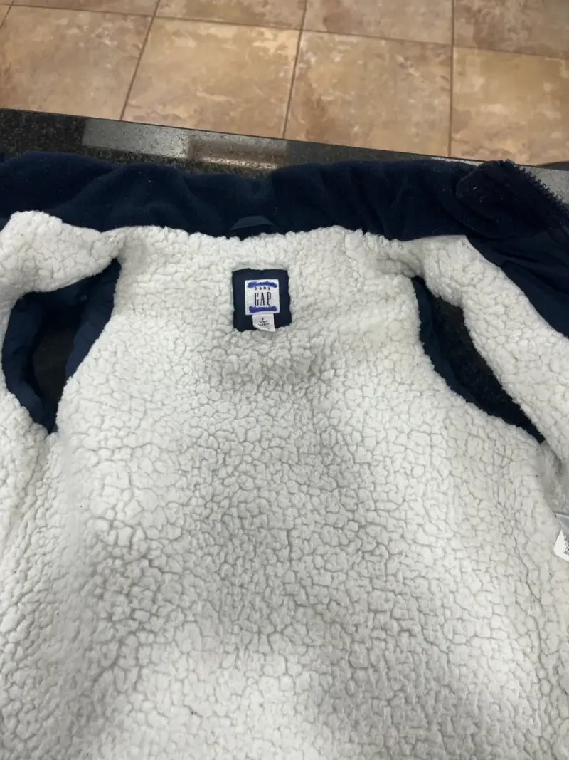 Chaqueta s/mangas GAP azul acolchado infantil - 3