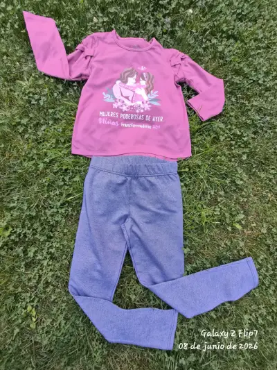 Conjunto infantil morado y azul - miniatura 1