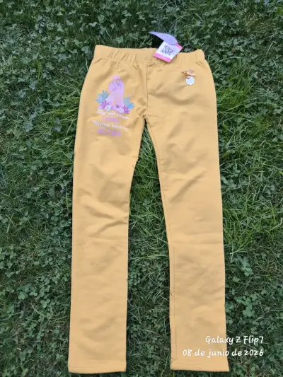 Leggings amarillos con diseño floral - miniatura 1