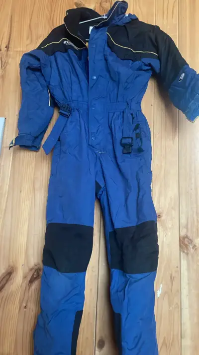 Traje de esquí Columbia azul y negro talla 8 - miniatura 1
