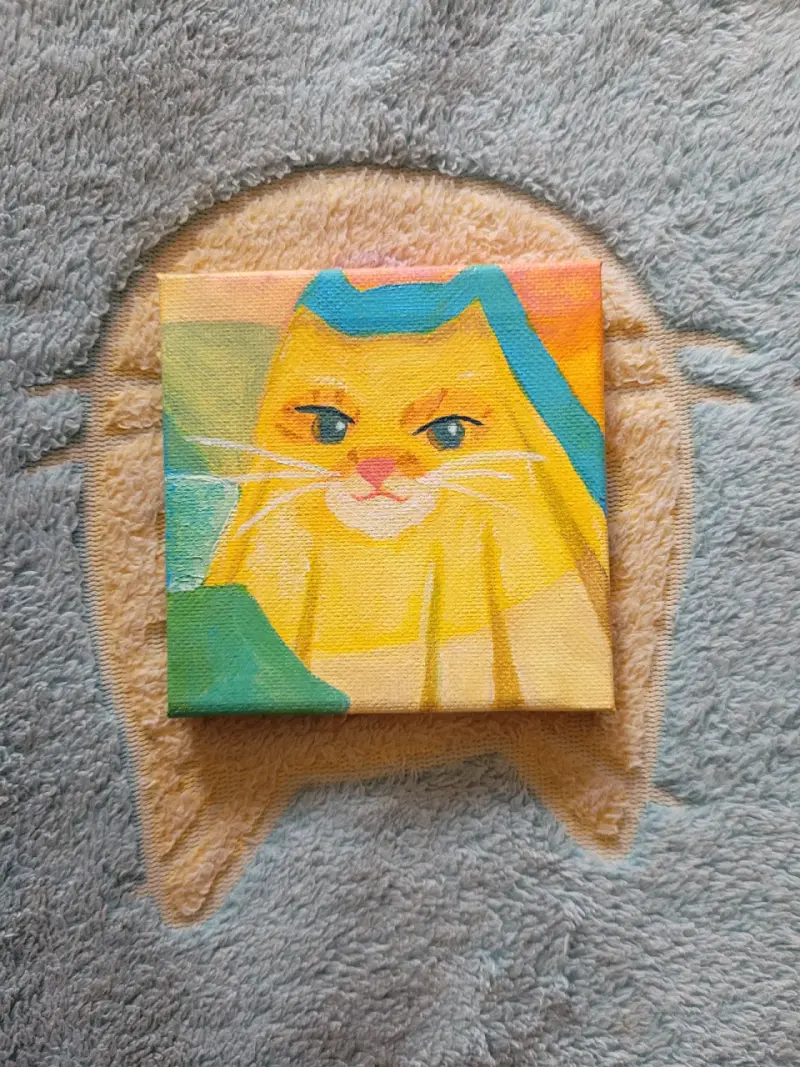Cuadro de gato fantasma - 2