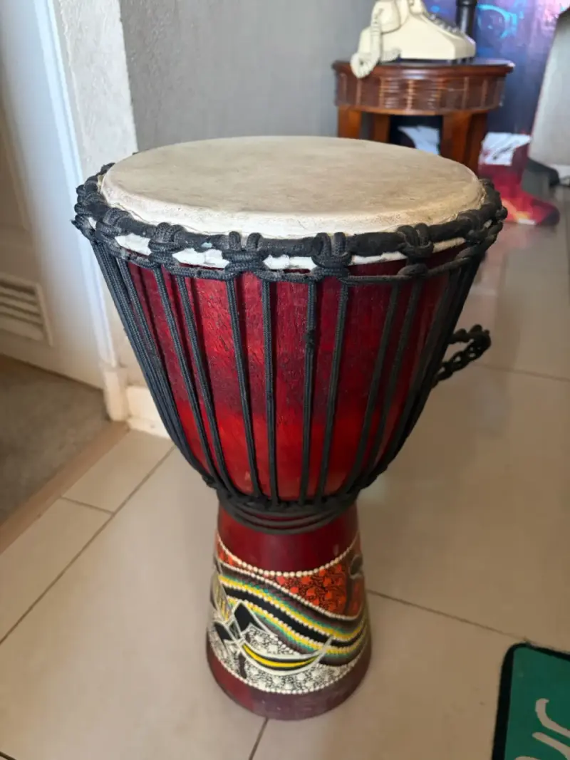 Tambor djembe africano artesanal - 2