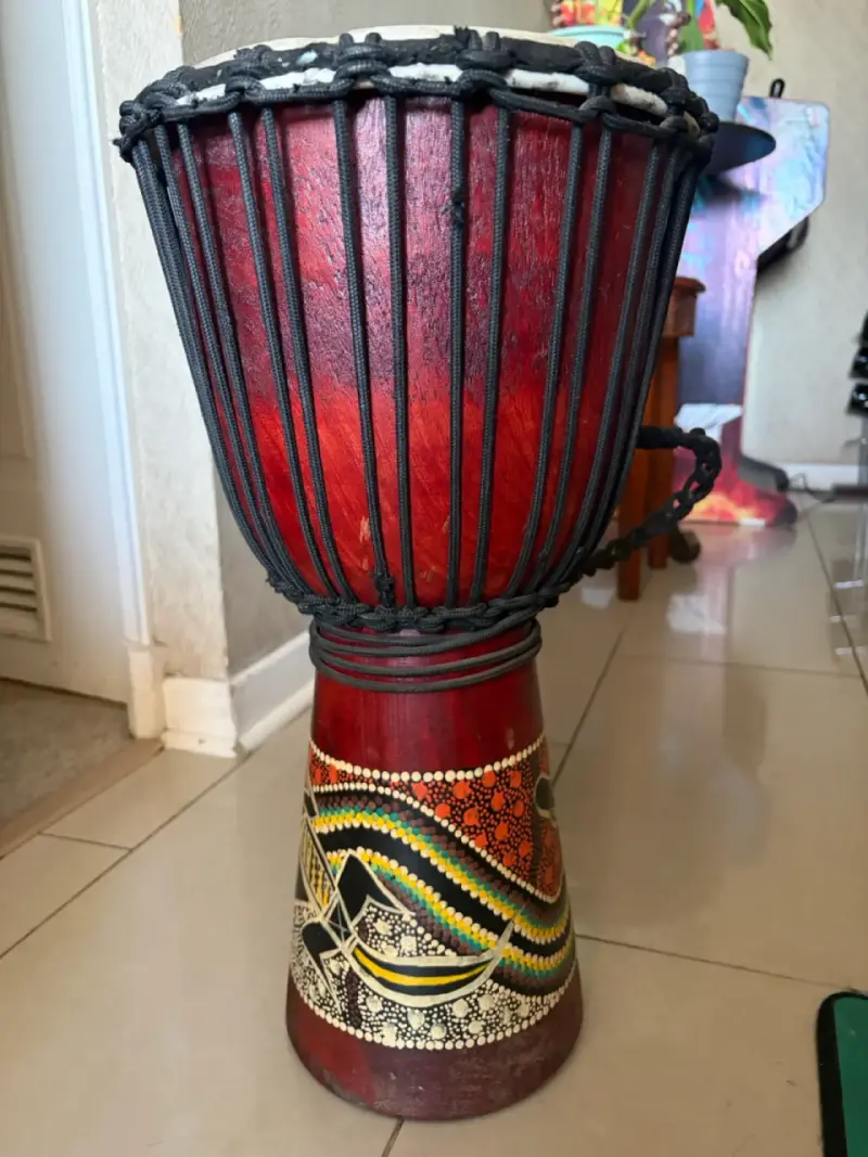 Tambor djembe africano artesanal - 3