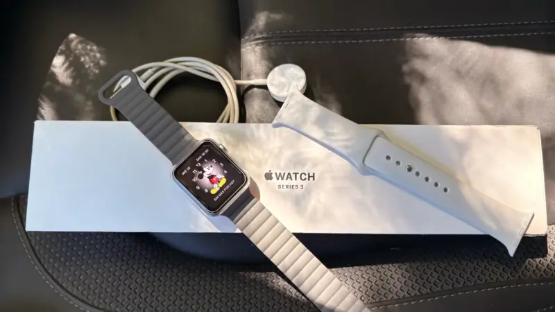 Apple Watch Series 3 con correa gris magnética - 2