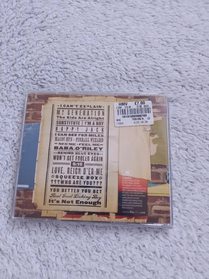 CD The Who Then and Now 1964-2007 - 2