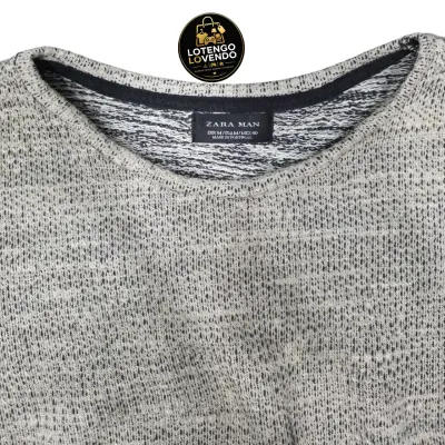 Suéter gris Zara Man para hombre - miniatura 3