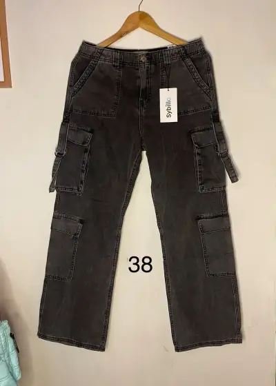 Pantalones cargo negros Sybilla - miniatura 1