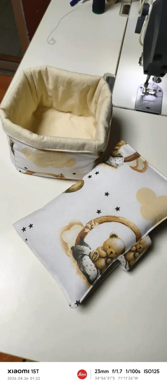 Set de porta pañales y organizador - 2