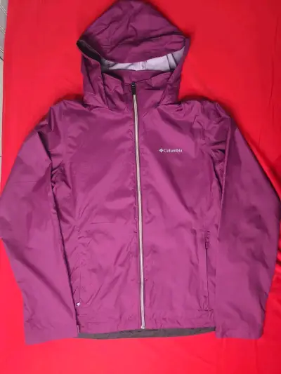 Corta viento impermeable Columbia morada - miniatura 1