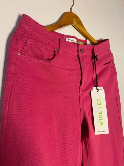 Pantalones anchos fucsia talla 38/40 - miniatura 3