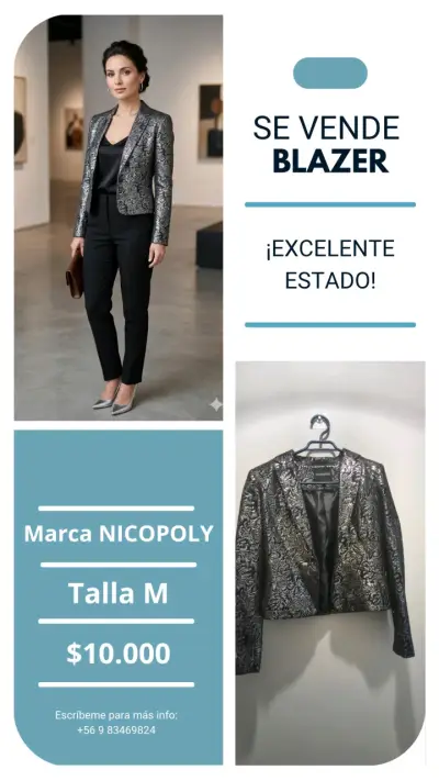 Blazer Nicopoly en excelente estado - miniatura 1