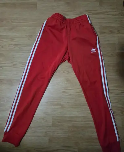 Pantalones deportivos rojos Adidas - miniatura 1