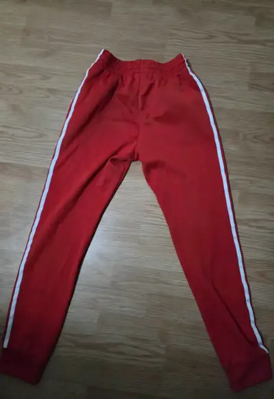 Pantalones deportivos rojos Adidas - miniatura 2