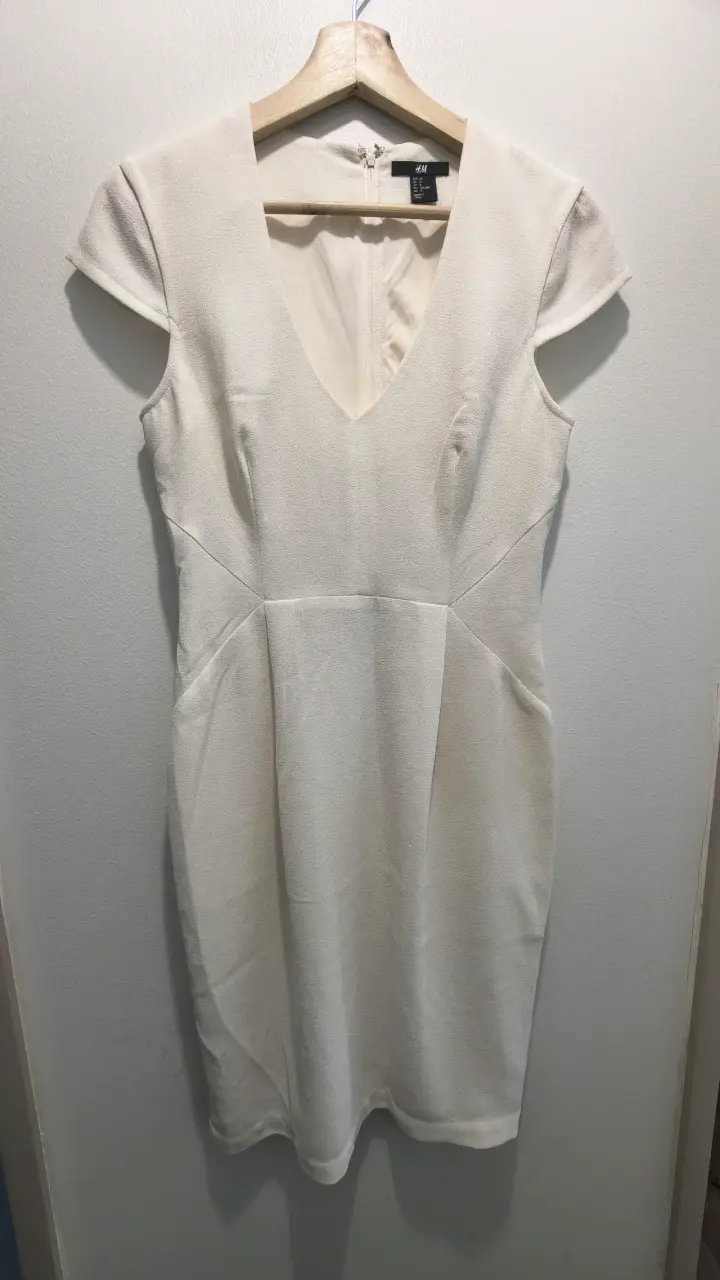 Vestido blanco H&M en excelente estado - 2