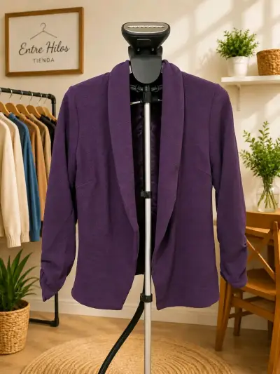 Blazer morado elegante para mujer - miniatura 1