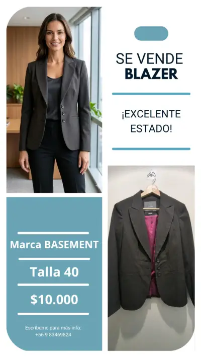 Blazer marca Basement en excelente estado - miniatura 1