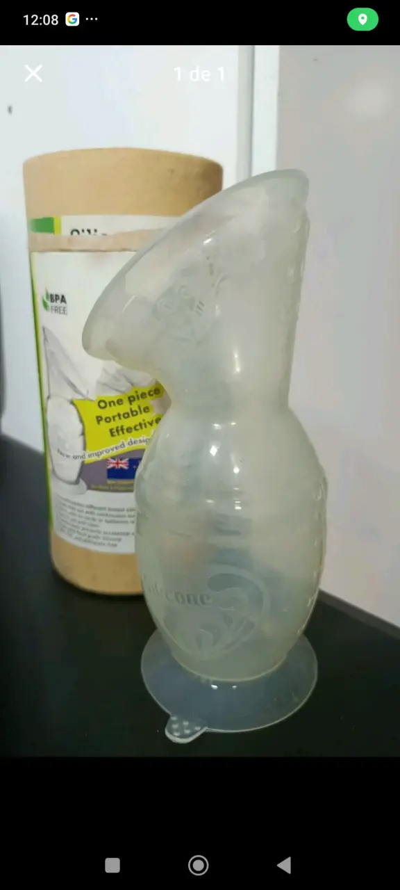 Extractor de leche de silicona portátil