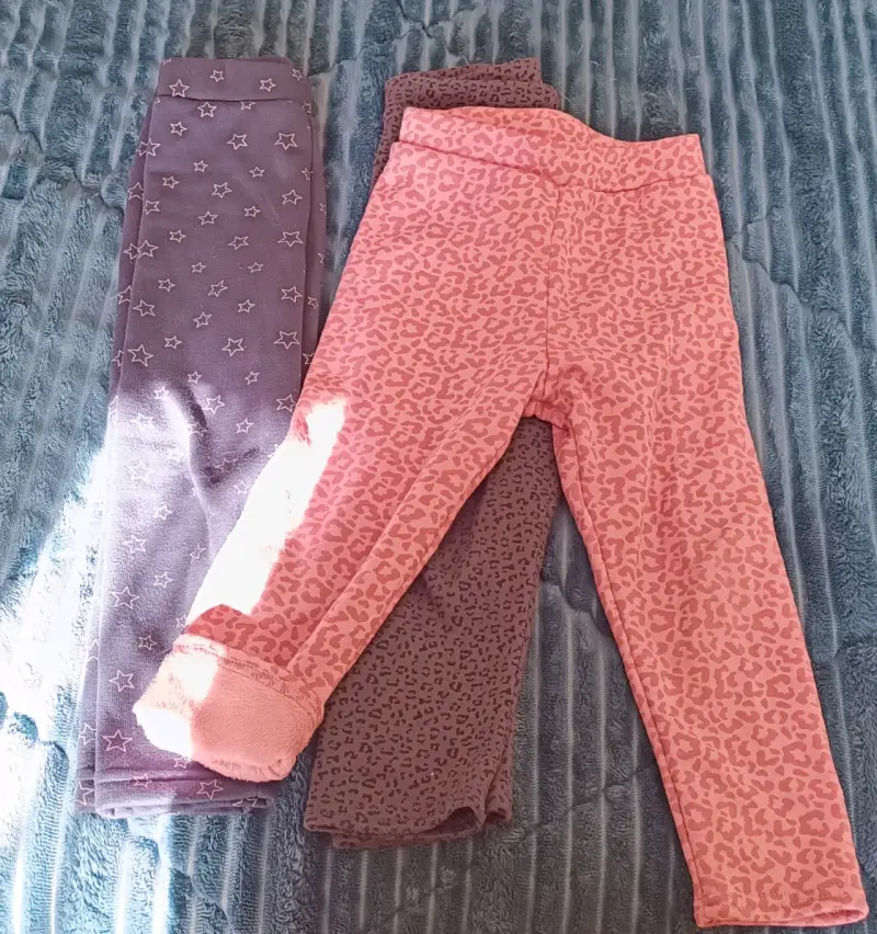 Set de leggings estampados para niñas talla 4 - 1