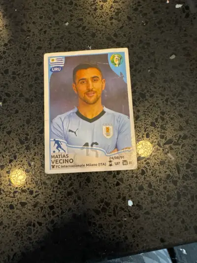 Lámina de fútbol Matías Vecino Uruguay - miniatura 3