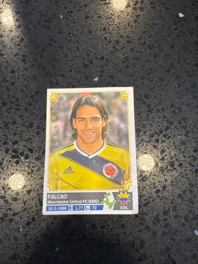 Lámina de fútbol Falcao Colombia - miniatura 1