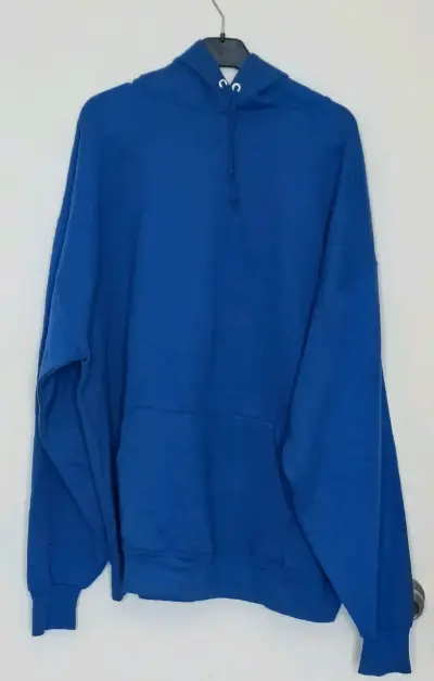 Polerón azul con capucha unisex - miniatura 1