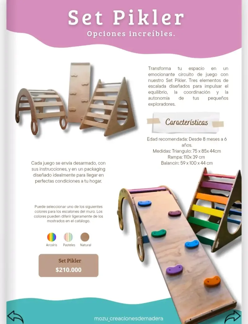 Juego Montessori de madera - 5