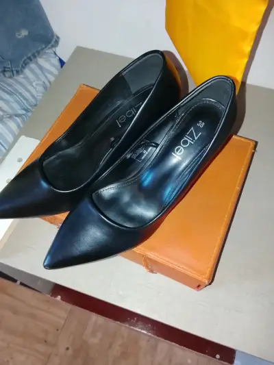 Zapatos de tacón negro Zibel talla 38 - miniatura 1