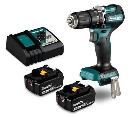 Taladro inalámbrico Makita con baterías y cargador - 2