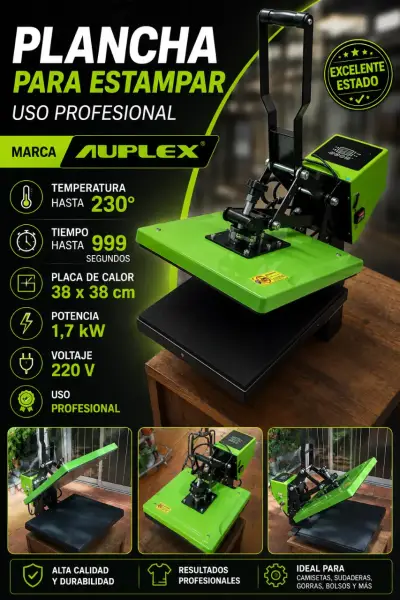 Estampadora Plana Auplex profesional - miniatura 1