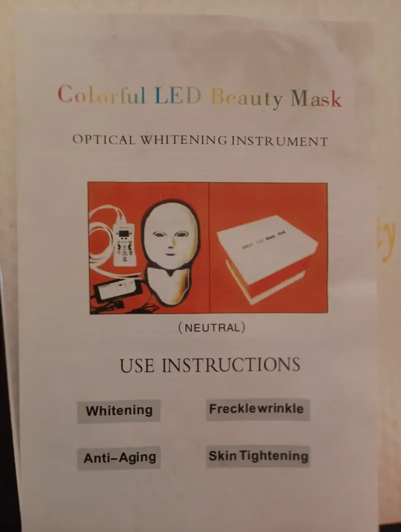 Máscara LED Facial y Cuello – Colorful LED Beauty - 3