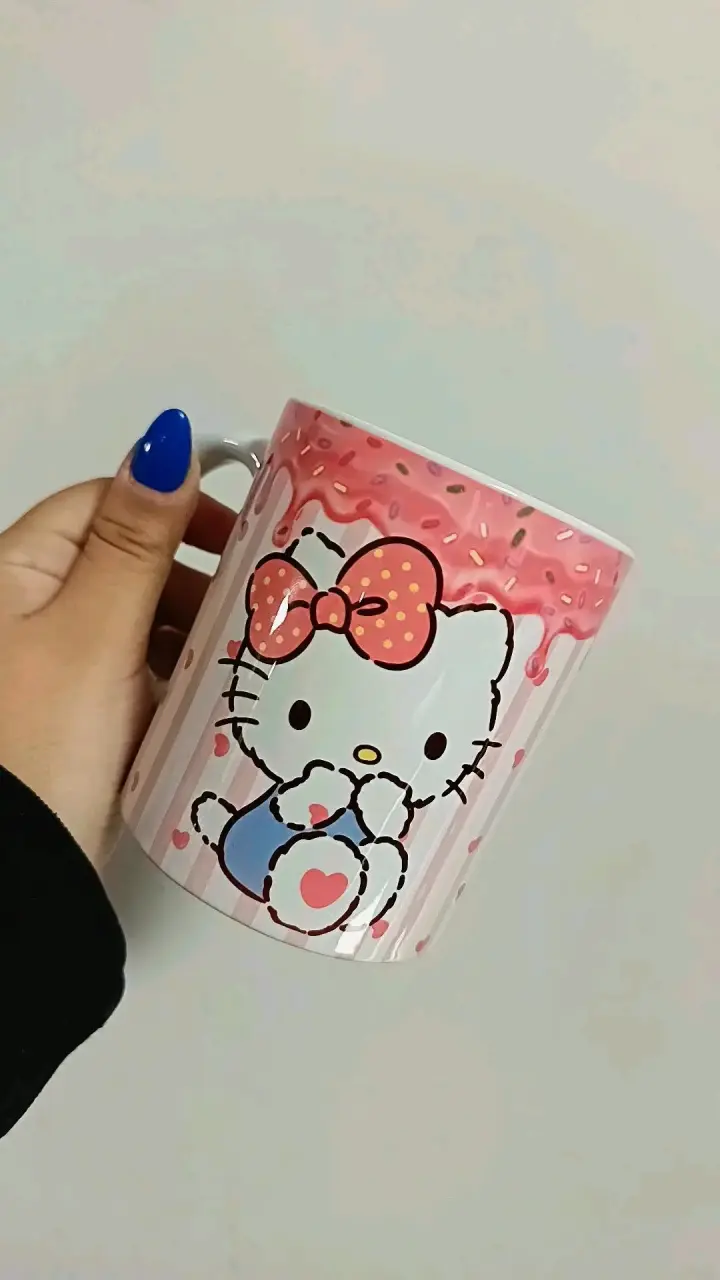 Taza Hello Kitty diseño rosado