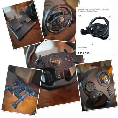 Volante de carreras PXN V900 con pedales - miniatura 1
