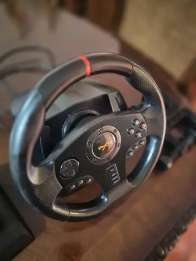 Volante de carreras PXN V900 con pedales - miniatura 2